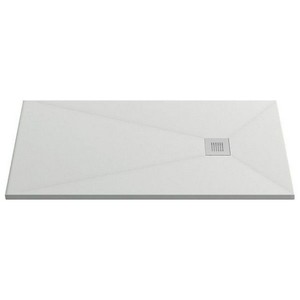 Душевой поддон мраморный GooD DooR Essentia белый 100х80