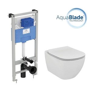 Инсталляция для унитаза Ideal Standard T386801 с унитазом Tesi Aquablade