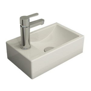 Раковина накладная Bocchi Milano левая 37x23