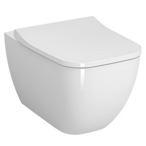 Унитаз подвесной Vitra Shift Rim-ex безободковый с крышкой Slim Soft-close 7742B003-0075+191-003-009