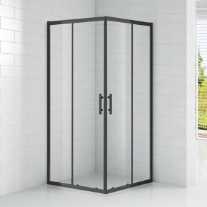 Душевой уголок Cezares ECO-O-A-2-100-C-NERO 100x100