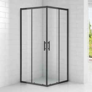 Душевой уголок Cezares ECO-O-A-2-90-C-NERO 90x90