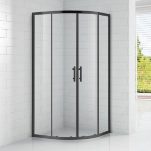 Душевой уголок Cezares ECO-O-R-2-100-C-NERO 100x100