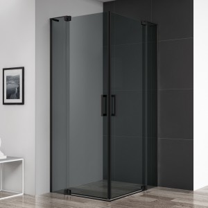 Душевой уголок Cezares SLIDER-A-2-100/110-GRIGIO-NERO 100x100