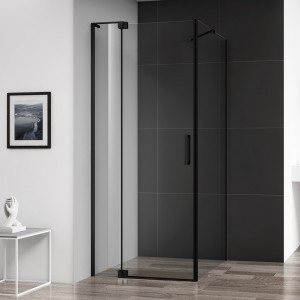 Душевой уголок Cezares SLIDER-AH-1-90-70/80-C-NERO 70x90