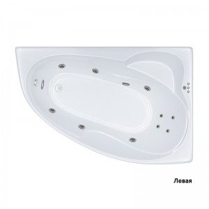 Ванна гидромассажная Triton Николь левая комфорт Flat 160x100