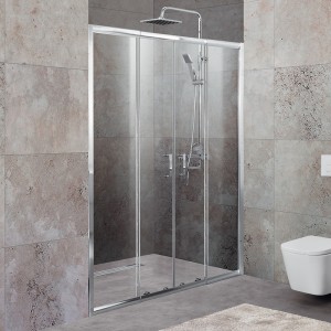 Душевая дверь BelBagno UNIQUE-BF-2-150/180-C-Cr 150x190