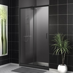 Душевая дверь BelBagno UNO-195-BF-1-130-C-NERO 130x195