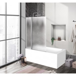 Шторка для ванны BelBagno UNO-V-11-100/150-CH-CR 100x150