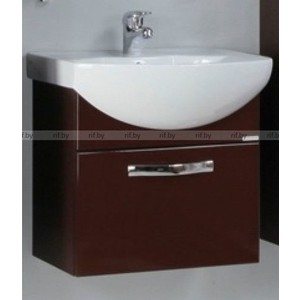 Тумба под умывальник подвесная Акватон Ария 65 темно-коричневая